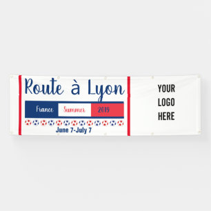 Frauenfußball auf dem Weg zum Lyon-Party Banner