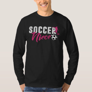 Frauenfußball Nichte Familien-Matching Sport Liebe T-Shirt