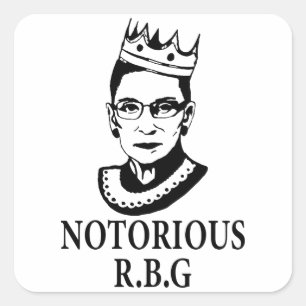 Frauengeschenke, Ruth Bader Ginsburg, Notorin der  Quadratischer Aufkleber