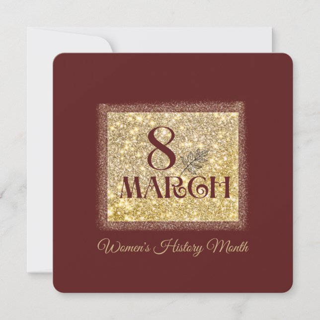 Frauengeschichte Monat 2025 März 8 Einladung (Vorderseite)