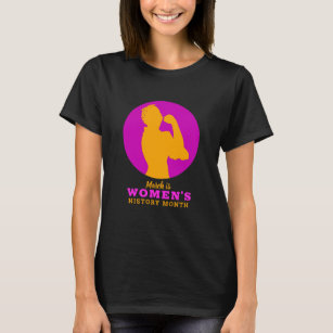 Frauengeschichte Monat Vivid Magenta Orange Grafik T-Shirt