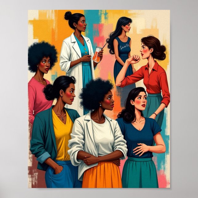 Frauengeschichte Poster (Vorne)