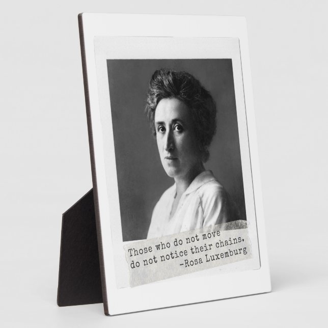 Frauengeschichte: Rosa Luxemburg Zitat zur Freihei Fotoplatte (Seite)