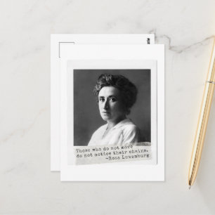 Frauengeschichte: Rosa Luxemburg Zitat zur Freihei Postkarte