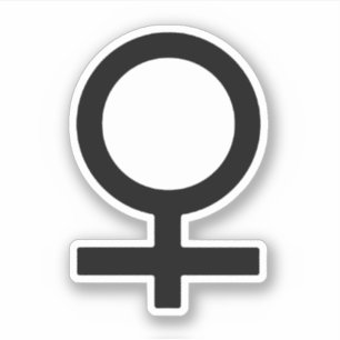 Frauengeschlechtersymbol Aufkleber