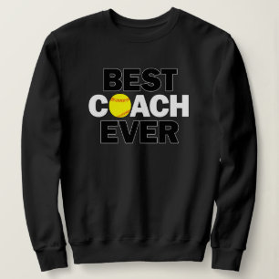Frauengeschmack Softball BEST COACH EVER Sport Sweatshirt