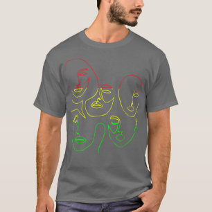 Frauengesicht Kunst Jugendstil Cooles Abstraktes S T-Shirt