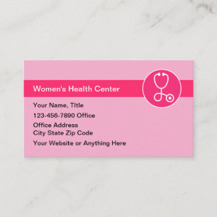 Frauengesundheit Pink-Visitenkarten Visitenkarte