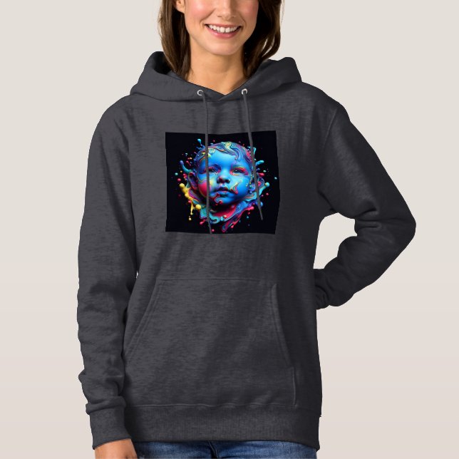 Frauengezogenes Sweatshirt Artwork 15 (Vorderseite)
