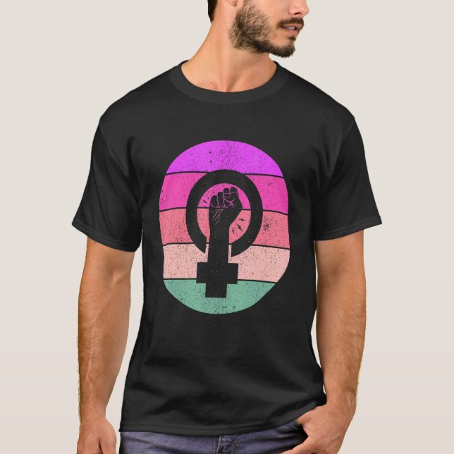 Frauengleichheit Frauenfeindliche Symbol-Empowerme T-Shirt (Vorderseite)