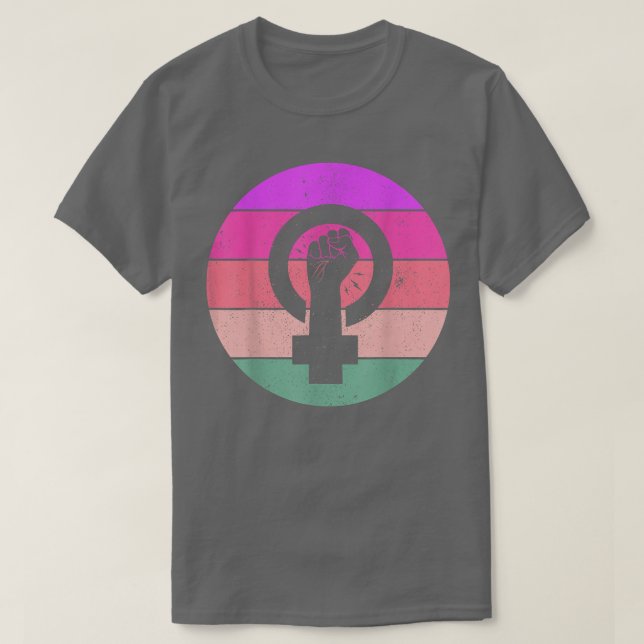 Frauengleichheit Frauenfeindliche Symbol-Empowerme T-Shirt (Design vorne)
