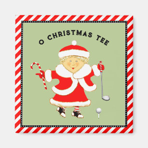 Frauengolf Weihnachten Magnet