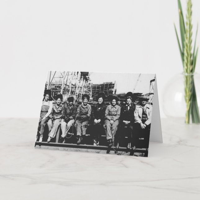 Frauengruppe Welders während des Zweiten Weltkrieg Karte (Vorderseite)