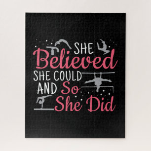 Frauengymnastik - Sie glaubte, sie könne Puzzle