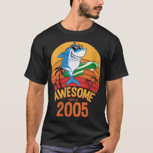 Frauenhai Geburtstag 15 Jahre Altes Surf Phantasti T-Shirt