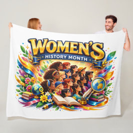 Frauenhistorikmonat – Kräftig & Farbige Feminini Fleecedecke
