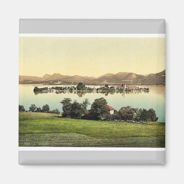 Fraueninsel, Chiemsee, Oberbayern, Deutschland vin Magnet (Vorne)
