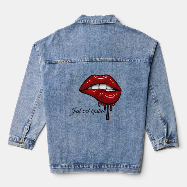 Frauenjacke Jeansjacke (Rückseite)