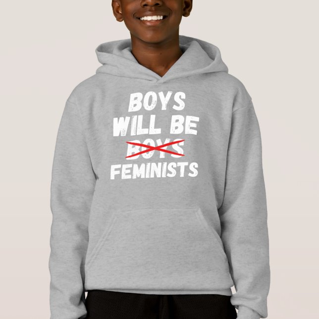 Frauenjunge - Jungen werden Feministen sein II Hoodie (Vorderseite)