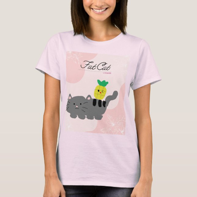 Frauenkatze PINK Spring Shirt (Vorderseite)