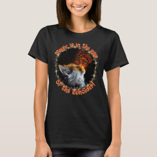 Frauenkatze T - Shirt, Magie ist in den Augen T-Shirt