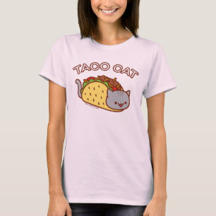 Frauenkatzen-T - Shirt - "TACO CAT"