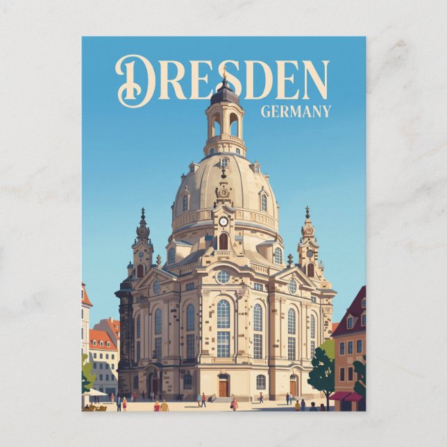 Frauenkirche Deutschland Postkarte (Vorderseite)