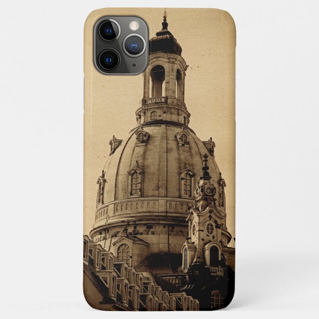 Frauenkirche Dresden - Vintage Case-Mate iPhone Hülle (Rückseite)