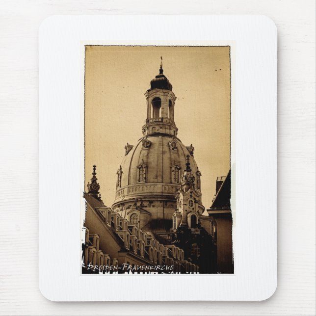 Frauenkirche Dresden - Vintage Mousepad (Vorne)