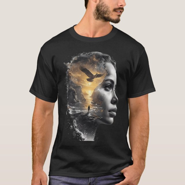 Frauenkopf T-Shirt (Vorderseite)