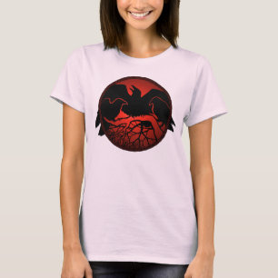 Frauenkünstlerin Raven Art Shirt Lady's Plus Size 