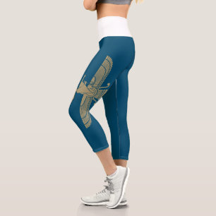 FrauenLifeFreedom Gold Capri Leggings
