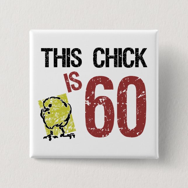 Frauenlustige 60. Geburtstag Button (Vorderseite)