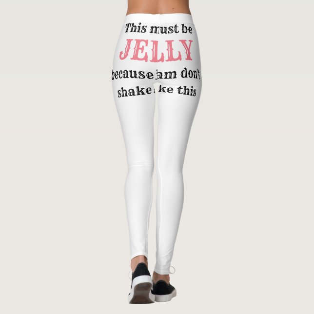 Frauenlustige Workout Mode JELLY SHAKE Leggings (Rückseite)
