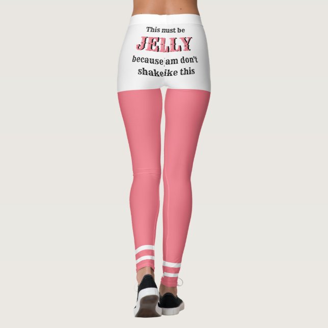 Frauenlustige Workout Mode JELLY SHAKE Leggings (Rückseite)