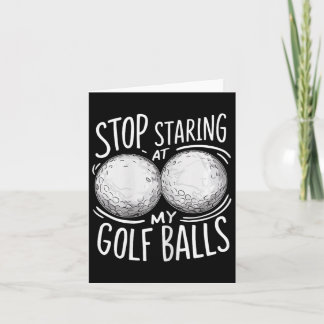 Frauenlustiges Golf-Sprichwort hält an Karte