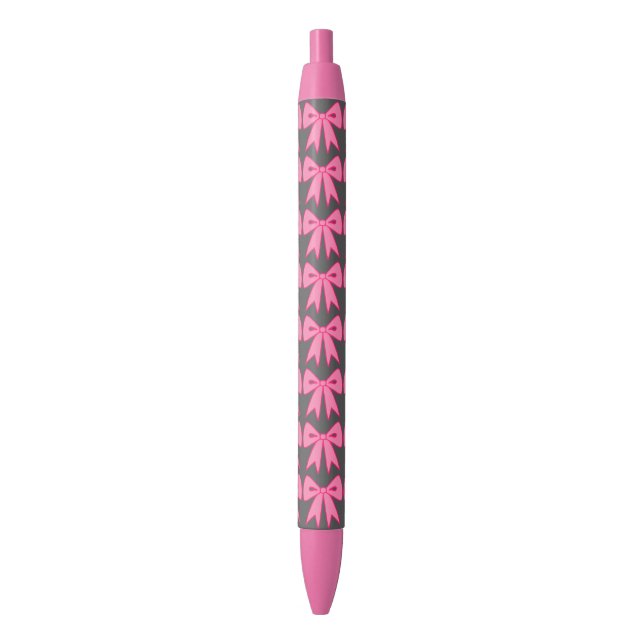 Frauenmädchen in der Pink Bow School Office Pen Ge Kugelschreiber (Vorderseite Vertikal)