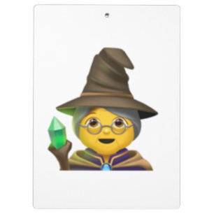 Frauenmagier - Emoji Klemmbrett