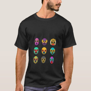 Frauenmasken der Legenden Retro Lucha Libre T-Shirt