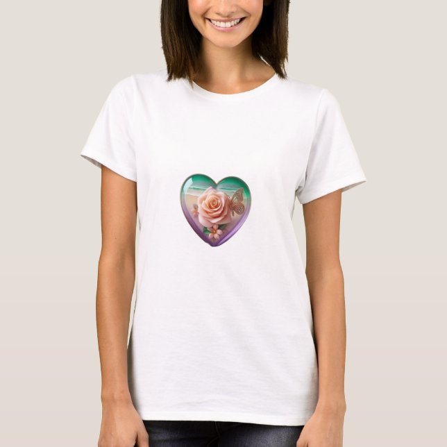 Frauenmode-T - Shirt gestalten 🤗 ❤ Adorable 3D (Vorderseite)