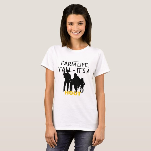Frauenmode-T - Shirt Landleben (Vorne ganz)