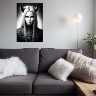 Frauenmond Lord   AI Art Poster