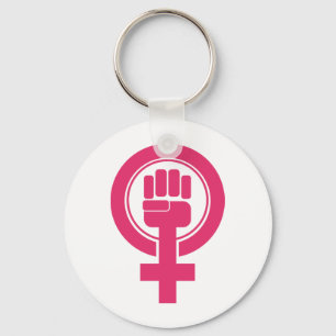 Frauennester-Resist-Symbol Schlüsselanhänger