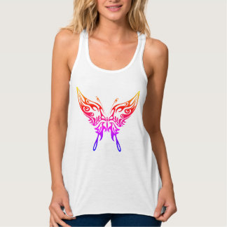 Frauenoberseite, "Butterfly Aura"-Design Tank Top