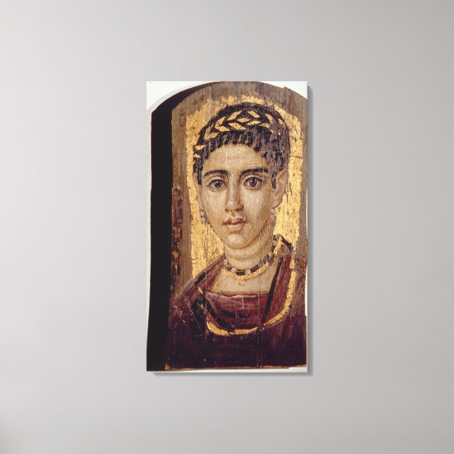 Frauenportrait, aus Fayum, Romano-Egyp Leinwanddruck (Vorderseite)