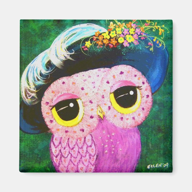 Frauenportrait Magnet (Vorne)