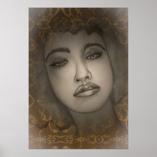 Frauenportrait Poster