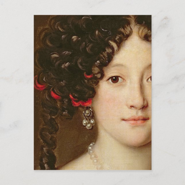 Frauenportrait Postkarte (Vorderseite)