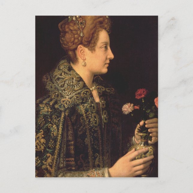 Frauenportrait Postkarte (Vorderseite)