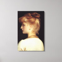 Frauenportrait von hinten (von Frederic Leighton)